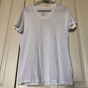 Armani exchange slim fit white v neck Pima cotton